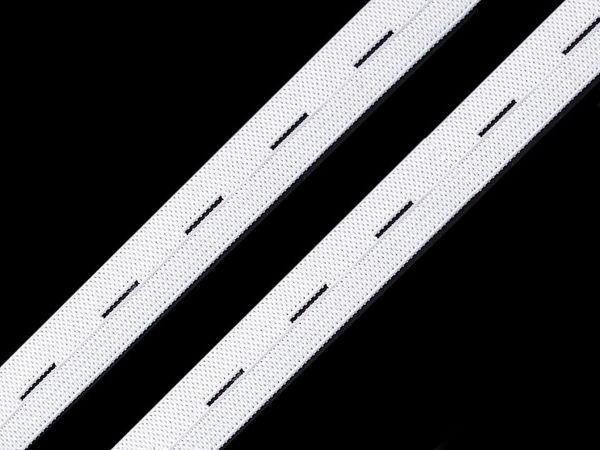 Premium Adjustable Buttonhole Knit Elastic Band (15-17mm Width)