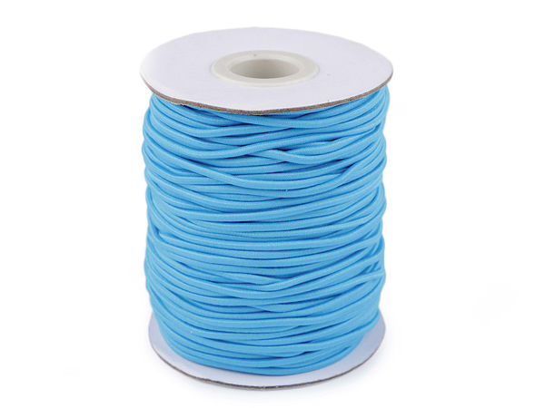 MAGGIE 2mm Premium Round Elastic Cord for Sewing, Knitting, and Crafts (50m Roll)