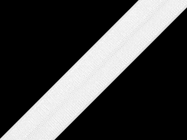 Premium Fold Over Elastic Trim (20mm) - Soft Tension Ribbon for Apparel Hemming & Sportswear