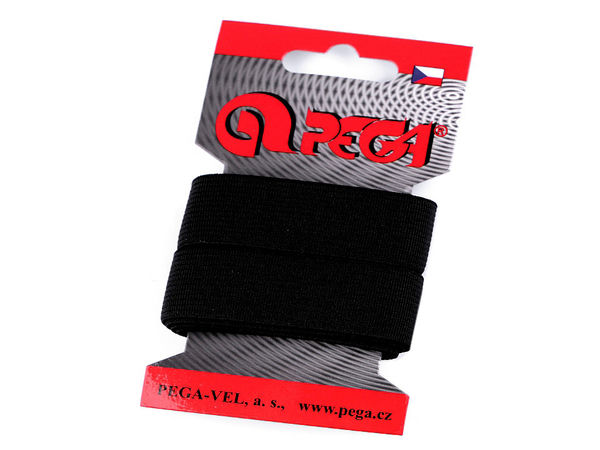 Premium 20mm Elastic Braid Tape (1.5m Card) – High-Quality Czech Sewing & Crafting Stretch Band