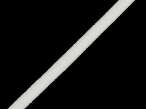 Premium 5mm White Lingerie Bra Strap and Shoulder Elastic Braid - Soft Tension Flat Elastic for Intimates, Dresses & Sportswear