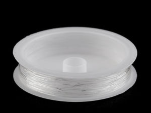 1mm Clear Elastic Beading Cord - Premium Invisible Stretch Nylon Thread for Jewelry Making, Bracelets, and Crafts