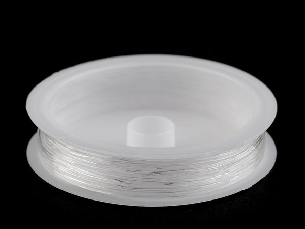 1mm Clear Elastic Beading Cord - Premium Invisible Stretch Nylon Thread for Jewelry Making, Bracelets, and Crafts