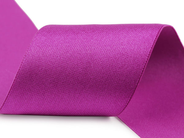Premium Glossy Satin Elastic Band (50mm Wide) – High-Tension Stretch Webbing for Waistbands, Belts, and Dressmaking