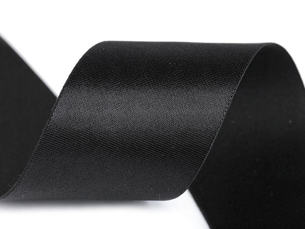 Premium Glossy Satin Elastic Band (50mm Wide) – High-Tension Stretch Webbing for Waistbands, Belts, and Dressmaking