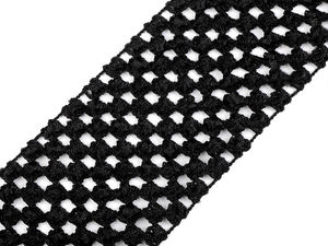 Premium 70mm Crochet Elastic Stretch Band - Wide Soft-Tension Knit Elastic Webbing for Tutu Skirts, Headbands, and DIY Crafts