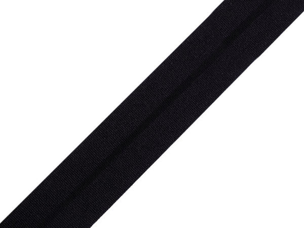 Premium 20mm Fold-Over Edge Elastic - Soft Tension Binding Ribbon for Garment Hemming, Seam Reinforcement, and DIY Craft Projects