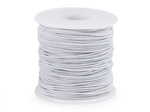 Premium Round Elastic Cord (1.2mm) for Apparel, Sewing, and Crafting