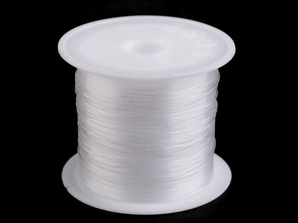 Premium Transparent Nylon Thread for Jewelry Making and Crafting - Heavy Duty 0.6mm Non-Stretch Invisible Beading Cord