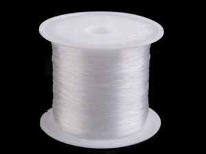 Premium Clear Invisible Nylon Thread (0.4mm) - High-Strength Monofilament Beading Cord for Jewelry Making, Crafts & Floral Arranging