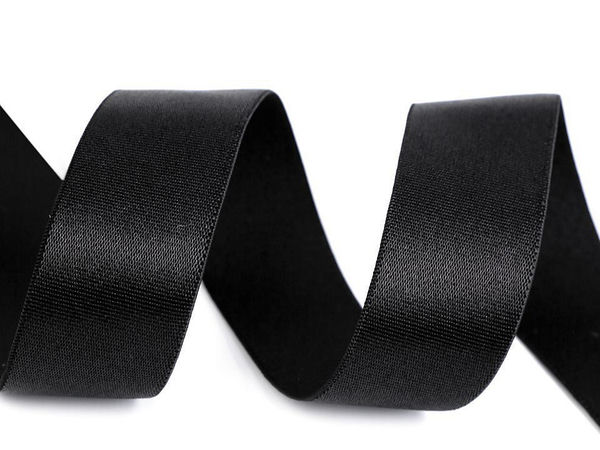 Premium 25mm Satin Elastic Band - High-Tension Stretch Ribbon for Waistbands, Belts, and Fashion Design
