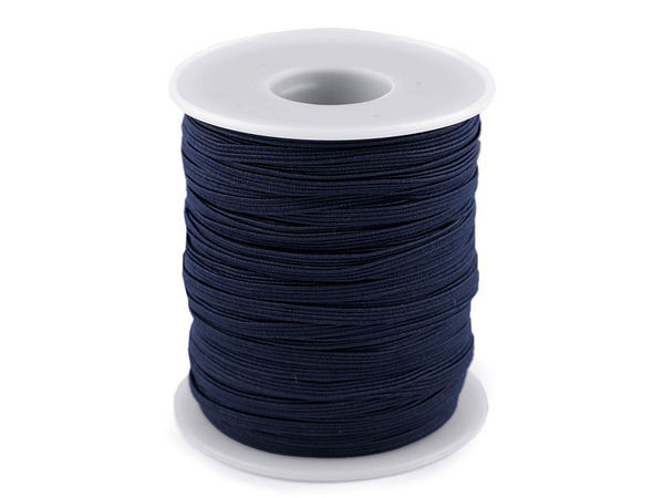 Premium Flat Elastic Ribbon (3mm Width) – Soft Tension Woven Elastic for Lingerie, Knitwear, and Dressmaking