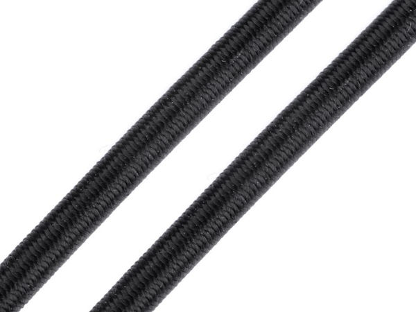 Premium Heavy-Duty Round Elastic Cord - 5mm Extra-Firm Stretch Cord for Haberdashery, Crafting, and Industrial Use