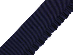 Premium 53mm Single Frill Pleated Elastic Ribbon - Decorative Elastic Band for Garments, Belts, and Crafts
