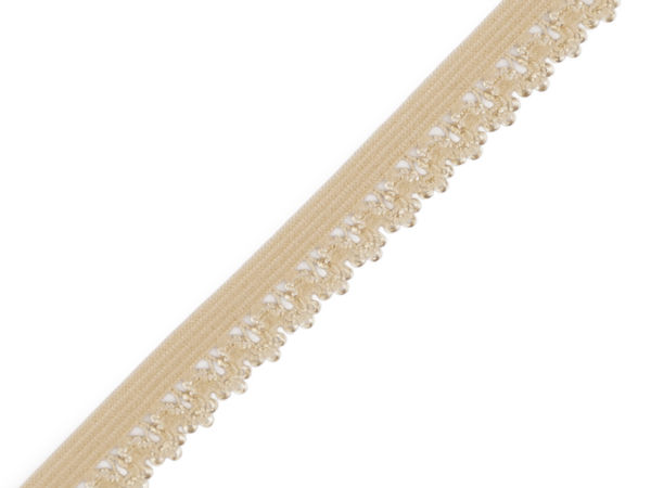Premium Lace-Edge Decorative Elastic Band - 13mm Stretch Trim for Lingerie, Blouses & DIY Crafts