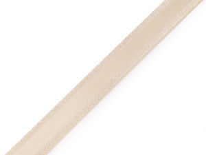 Premium 15mm Shoulder Elastic Band with Shiny Edges – Firm Tension Elastic for Bra Straps, Lingerie, and Garments