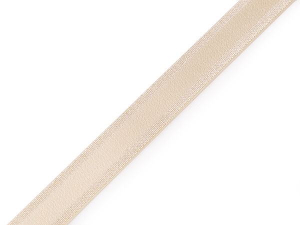 Premium 15mm Shoulder Elastic Band with Shiny Edges – Firm Tension Elastic for Bra Straps, Lingerie, and Garments