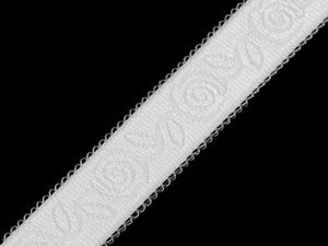 Premium Rose-Patterned Elastic Shoulder Strap - 20mm Textured Elastic Ribbon for Underwear, Bra Straps, and Garments
