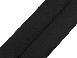 Premium Fold-Over Elastic Edging Trimming (58mm) - Black