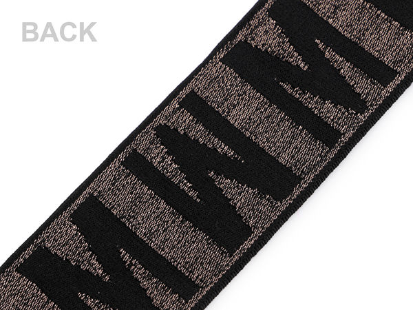 Premium 50mm Soft Knit Elastic Band for Apparel Hems, Waistbands, and Jackets - Dark Beige