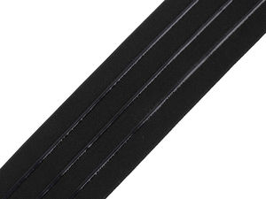 Premium Non-Slip Elastic Band with Triple Silicone Grip (50mm, Black) - High-Tension Swimwear & Sportswear Elastic
