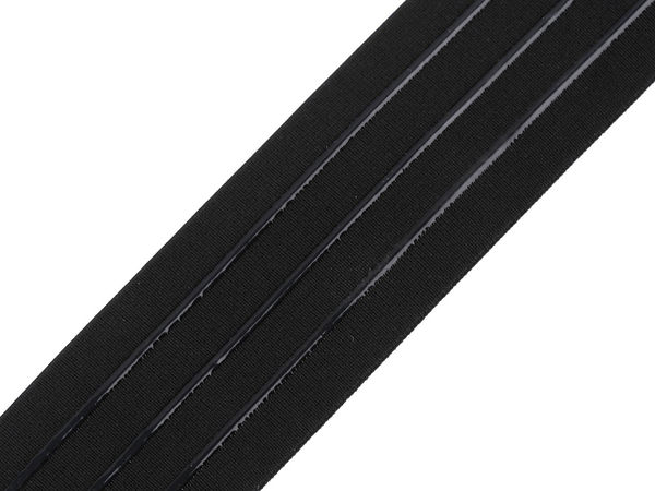 Premium Non-Slip Elastic Band with Triple Silicone Grip (50mm, Black) - High-Tension Swimwear & Sportswear Elastic