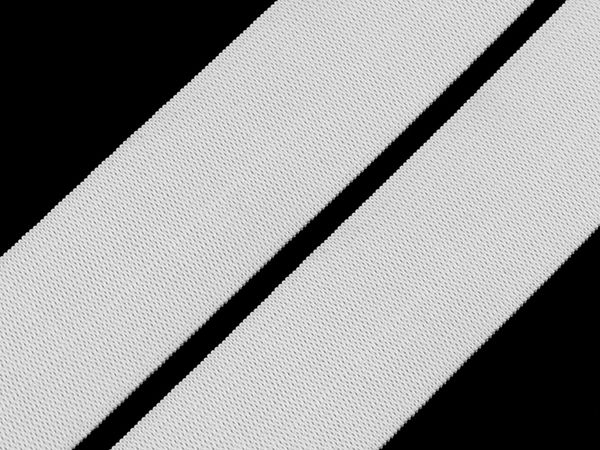 Premium 30mm Woven Elastic Band - High-Tension Sewing Elastic for Waistbands - White