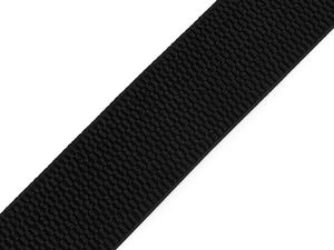 Premium 40mm Structured Knit Elastic Band - Soft Touch Waistband Elastic for Skirts, Belts, and Dresses (Black)