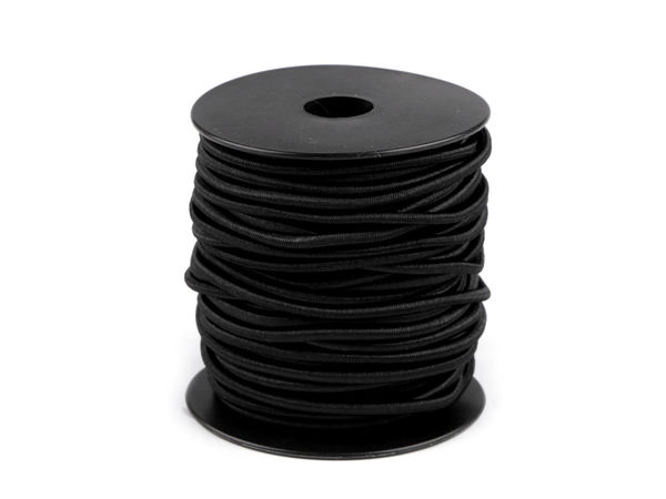 Premium 3mm Round Elastic Cord - High-Tension Heavy-Duty Bungee String for Sportswear, Jackets, and Haberdashery Crafts