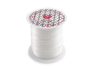 Premium 1mm Flat Elastic Cord - High-Stretch Beading Thread for Jewelry Making, DIY Crafts & Tailoring