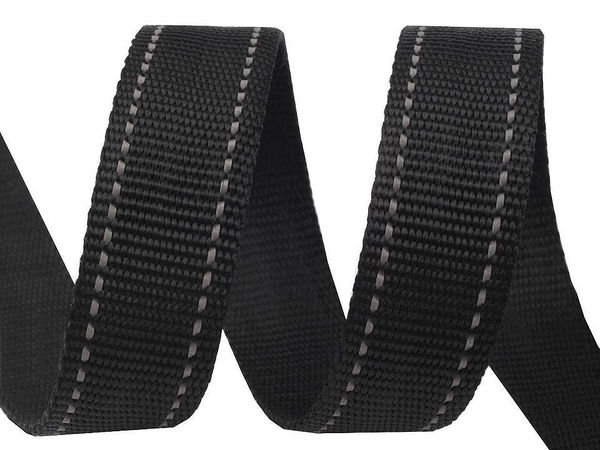 Premium 25mm Polypropylene Webbing Strap with High-Visibility Reflective Stitching