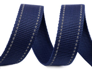 Premium 30mm Polypropylene Webbing with Reflective Stitching – High-Visibility Durable Strap for Bags, Backpacks, Jackets & Outdoor Gear