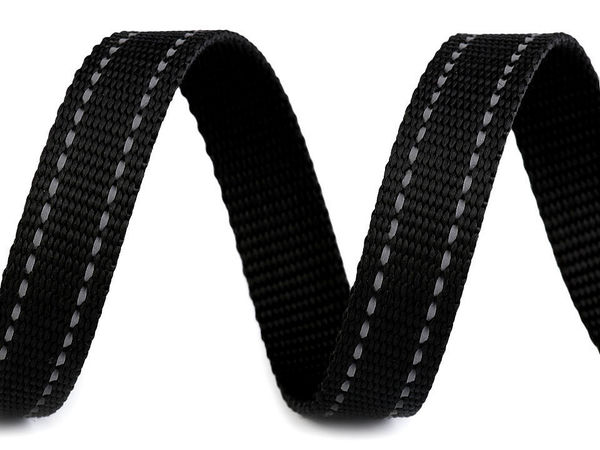 Premium 20mm Reflective Polypropylene Webbing Strap - High-Visibility Heavy-Duty Utility Strap