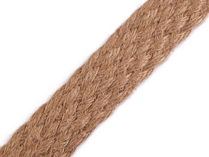 Premium Braided Jute Webbing Tape (35mm) – Natural Burlap Strap for Bags, Belts, and Crafts