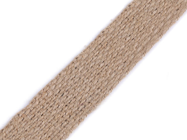 Natural Jute Webbing Strap, 30mm Width – Durable Eco-Friendly Upholstery Ribbon for Crafts, Home Decor, and Bag Making