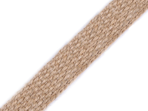 Premium 20mm Natural Jute Webbing Strap for Upholstery, DIY Crafts, and Bag Making