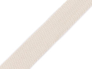 Heavy-Duty Cotton & Polyester Blend Webbing Strap (25mm) for Bags, Belts, and Furniture Weaving