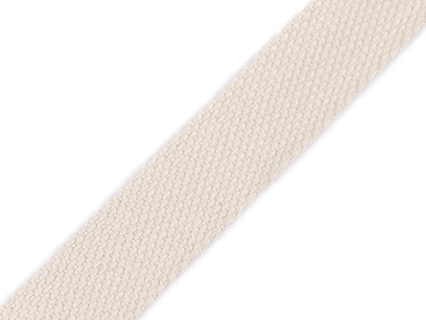 Heavy-Duty Cotton & Polyester Blend Webbing Strap (25mm) for Bags, Belts, and Furniture Weaving