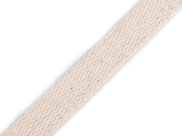 Premium 15mm Cotton Webbing Strap – Durable Utility Banding for Bags, Backpacks, and DIY Crafts