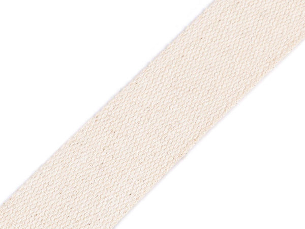 Premium Cotton Webbing Strap - 40mm Wide Heavy-Duty Woven Craft & Haberdashery Banding (Burlap)