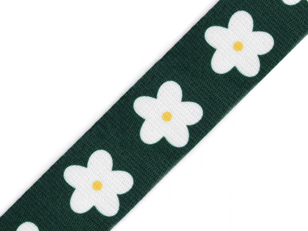 Premium Double-Sided Floral Webbing Strap (38mm) - Durable Polyester Ribbon for Bags, Backpacks, and Upholstery