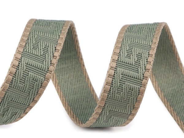 Premium 25mm Textured Webbing Strap - High-Strength Patterned Polyester Ribbon for Bags, Backpacks, and Haberdashery Crafts