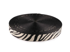 Premium 38mm Double-Sided Zebra-Patterned Polyester Webbing Strap