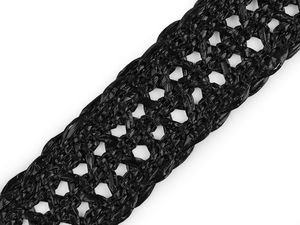 50mm Braided Straw-Effect Webbing Tape - Premium Strap for Bags, Hats, and Belts