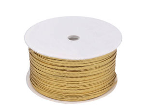 Flat Metallic Decorative Braid Cord - 2.5mm Width, 50m Roll - Shiny Lurex Ribbon for Gift Wrapping, Holiday Decor, and Crafts