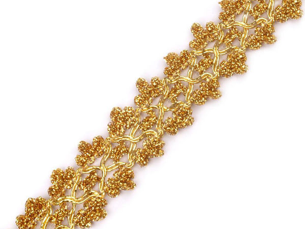 Premium Metallic Gimp Braid Trim - 18m Roll for Haberdashery, Costumes, and Crafting