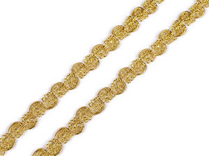 Shimmering Metallic Gimp Braid Trim for Costume, Craft, and Apparel Embellishments