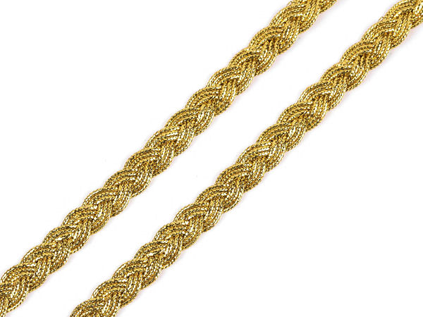 Premium Metallic Gimp Braid Trim - Elegant Ornamental Lace Border for Sewing, Crafts & Haberdashery (18m)