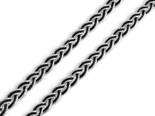 Premium Metallic Gimp Braid Trim - Elegant Ornamental Lace Border for Sewing, Crafts & Haberdashery (18m)