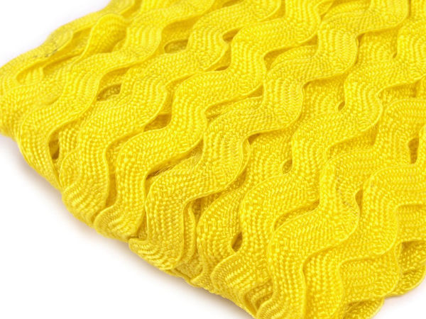 Premium Ric Rac Trim Ribbon (5mm Fabric Width) - Versatile Wavy Braid for Sewing and Crafting